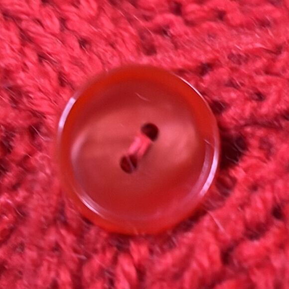 Hand Crafted Knit Vest Red XXL - Picture 3 of 3